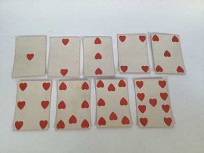 Lot Complete set of 52 Hall and Son Lodge Type 2 Courts playing cards, circa 1818