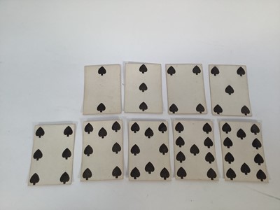 Lot Complete set of 52 Hall and Son Lodge Type 2 Courts playing cards, circa 1818