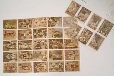 Lot Rare complete set of 52 Rudolph Ackermann transformation playing cards, circa 1819