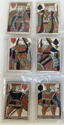 Lot Complete deck of 52 playing cards by Hall & Son, circa 1819