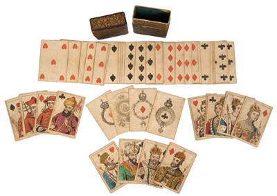 Lot Complete deck of 52 Imperial Royal playing cards by S & J Fuller, circa 1830