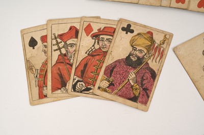 Lot Complete deck of 52 Imperial Royal playing cards by S & J Fuller, circa 1830