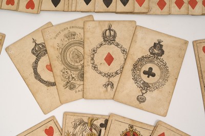 Lot Complete deck of 52 Imperial Royal playing cards by S & J Fuller, circa 1830