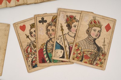 Lot Complete deck of 52 Imperial Royal playing cards by S & J Fuller, circa 1830