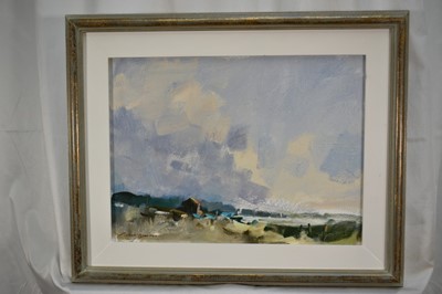 Lot 1347 - *Peter Burman (b. 1950) oil on board - Kyson Point, Woodbridge, signed, 29cm x 39cm, framed