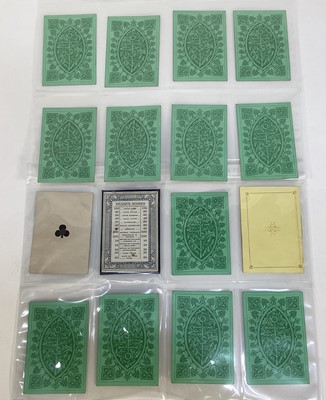 Lot Victorian Bezique set by James English, complete with 62 cards, rules and two markers