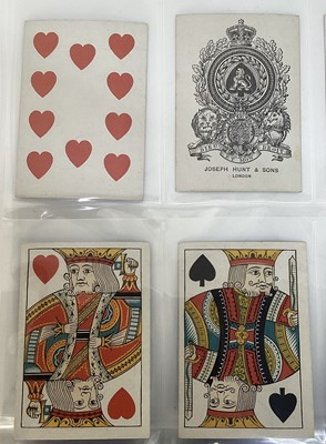 Lot Complete Piquet deck of 32 cards by Joseph Hunt & Sons, in fine condition, each approximately 9.5 x 6.3cm