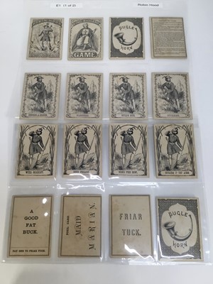 Lot Victorian card game - Robin Hood, from Ogilvy's series of Shilling Games, No. 3m retailed by John Thomson Liverpool