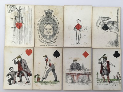 Lot Compete deck of 52 transformation cards by Maclure, Macdonald & Macgregor, circa 1870