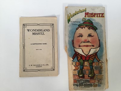 Lot Nursery Rhyme cards, by C. W. Faulkner, c.1900