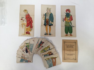 Lot Nursery Rhyme cards, by C. W. Faulkner, c.1900