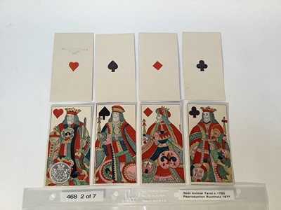 Lot Facsimile set of TierTarok (Bavarian animal tarot), 1977 reproduction of a 1763 set