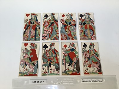 Lot Facsimile set of TierTarok (Bavarian animal tarot), 1977 reproduction of a 1763 set