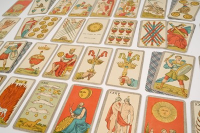 Lot Complete deck of 97 Italian Minchiate cards, circa 1930