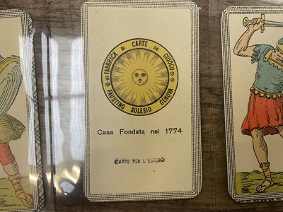 Lot 929 - Complete deck of 97 Italian Minchiate cards, circa 1930