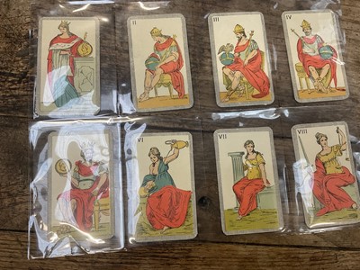 Lot 929 - Complete deck of 97 Italian Minchiate cards, circa 1930