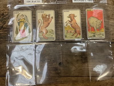 Lot 929 - Complete deck of 97 Italian Minchiate cards, circa 1930
