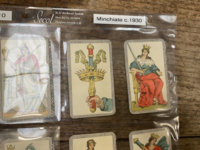 Lot 929 - Complete deck of 97 Italian Minchiate cards, circa 1930