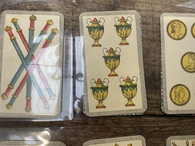 Lot 929 - Complete deck of 97 Italian Minchiate cards, circa 1930
