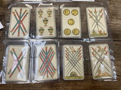 Lot 929 - Complete deck of 97 Italian Minchiate cards, circa 1930