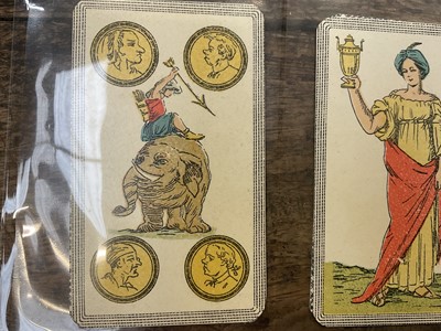 Lot 929 - Complete deck of 97 Italian Minchiate cards, circa 1930