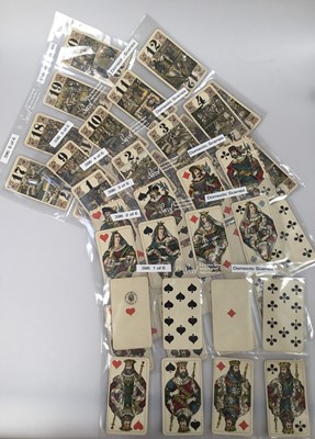 Lot Full 54 card deck of 'Domestic scenes' taroc cards, circa 1890