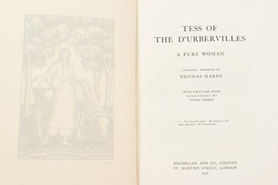 Lot 946 - Thomas Hardy - Tess of the D'Urbervilles'. One of 325 signed copies