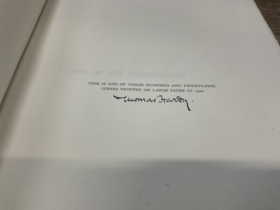 Lot 946 - Thomas Hardy - Tess of the D'Urbervilles'. One of 325 signed copies