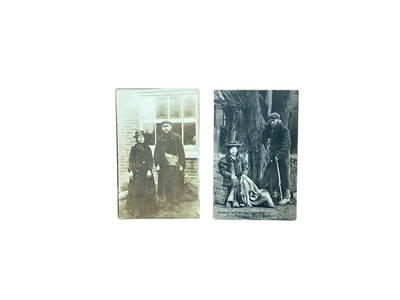 Lot 1427 - Local interest: two early postcards depicting "Marmalade" and "Grimes", two well-known Colchester vagrants of the early 1900s