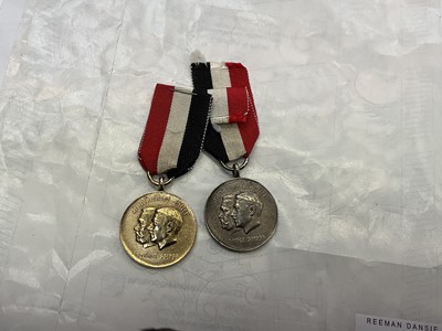 Lot 581 - Two 1933 Hitler Hindenburg commorative medals