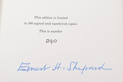 Lot 955 - A. A. Milne - Winnie-the-Pooh... Illustrated by E. H. Shepard, number 290 of 300 copies signed by the artist