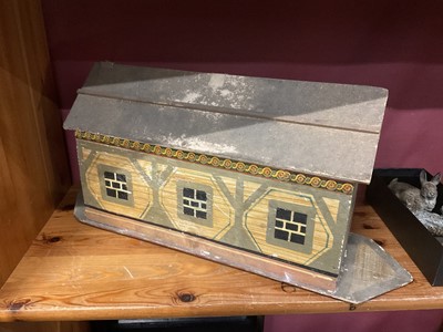 Lot 1010 - 19th century German Noah's Ark, with a large assemblage of carved animals
