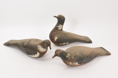 Lot 1013 - A flock of decoy pigeons