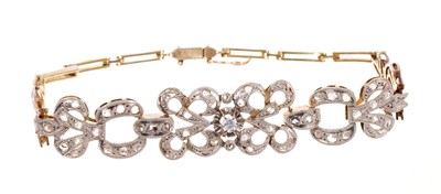 Lot 686 - Edwardian diamond bracelet