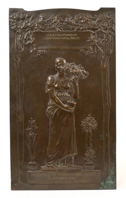 Lot 1052 - William Hamo Thornycroft (1850-1925) bronze plaque