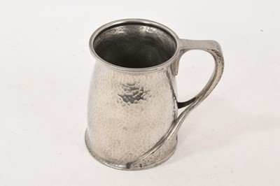 Lot 177 - Tudric hammered tankard