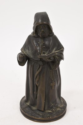 Lot 989 - Bronze figure of Chaucer