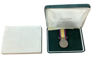 Lot 889 - Gulf War 1991 medal named to Mr S Lowe PSA/1.