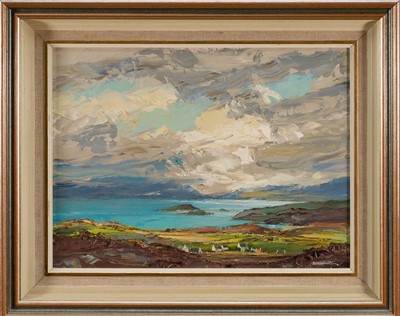 Lot 1360 - *Sheila MacLeod Robertson (1927-2020) oil on board - Drumbuie Wester Ross, signed, 29.5cm x 39.5cm, framed