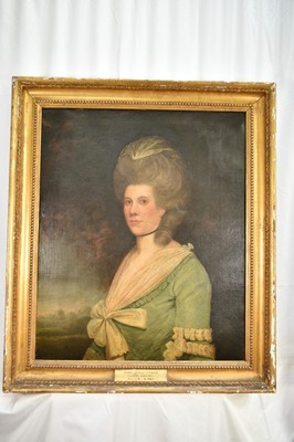 Lot 1308 - Thomas Parkinson (c.1744-1789) pair of oils on canvas in gilt frames - John Gregory (1745-1813) and Mary (Lulham) 2nd Wife of John Gregory, married 1776 - died 1827.