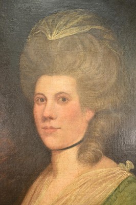 Lot 1308 - Thomas Parkinson (c.1744-1789) pair of oils on canvas in gilt frames - John Gregory (1745-1813) and Mary (Lulham) 2nd Wife of John Gregory, married 1776 - died 1827.