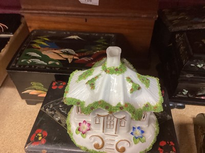 Lot 725 - Group of fourteen Coalport cottages.