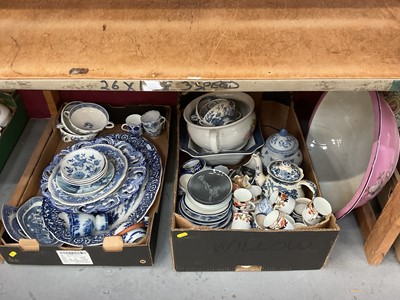 Lot 706 - Five boxes of various decorative china, teaware and glassware (5 boxes).