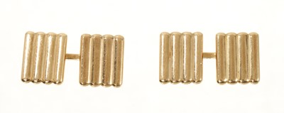 Lot 622 - Pair of 1960s Cartier 9ct gold cufflinks