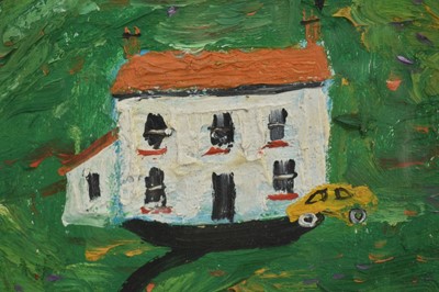 Lot 1373 - *Simeon Stafford (b. 1956) oil on board - Landscape with trains, signed and dated 04.2.2, 45cm x 60cm, in box frame
