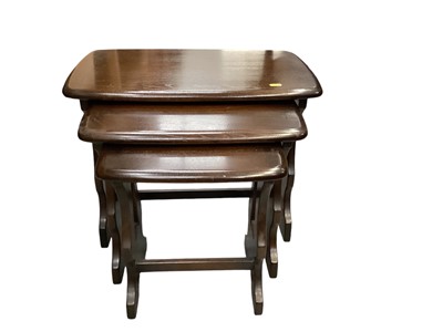 Lot 1218 - Ercol nest of three tables