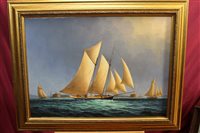 Lot 1545 - James Hardy, 20th century oil on canvas laid...