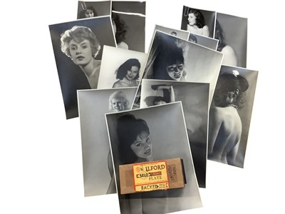 Lot 1457 - Box - photos and negatives of nudes, circa 1950