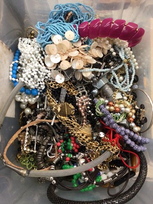 Lot 1035 - Group of costume jewellery, mostly bead necklaces