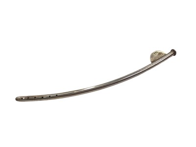 Lot 1039 - 19th century silver catheter